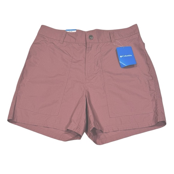 COLUMBIA Holly Hideaway High Waisted Washed Out Short With Pockets NWT 10 - Picture 1 of 12